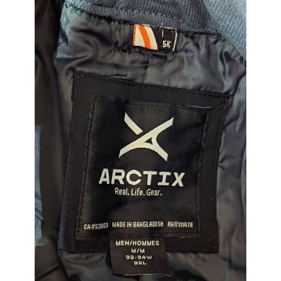 Arctix Men's Medium Black Insulated Snow Ski Pants - Picture 5 of 12